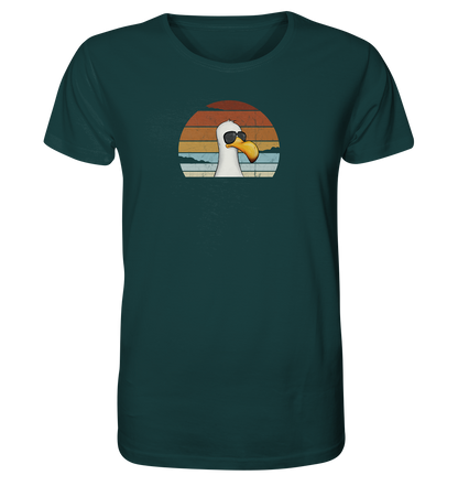 Cool lässige Retro Möwe - Organic Shirt