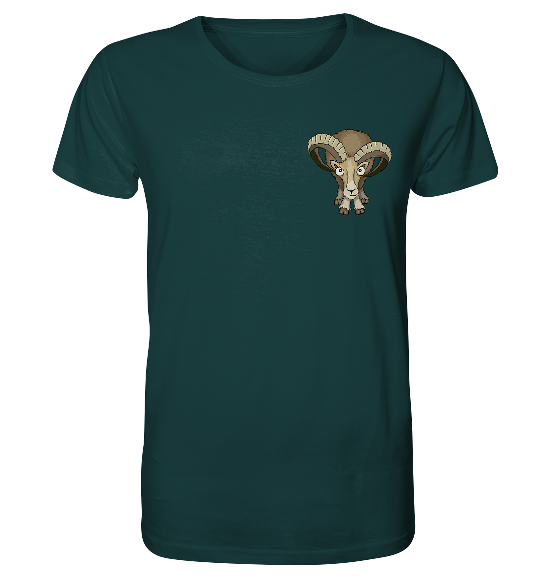 Bockiges Mufflon Widder Schafbock - Organic Shirt