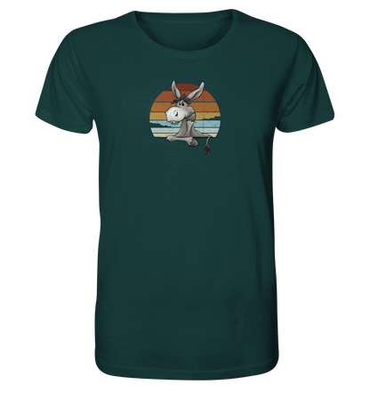 Lässiges Maultier Retro Esel - Organic Shirt