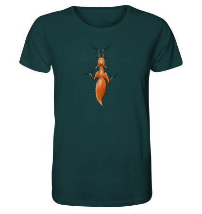 Rotes Eichhörnchen hängt ab - Organic Shirt