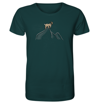 Ziegenbock in den Bergen - Organic Shirt