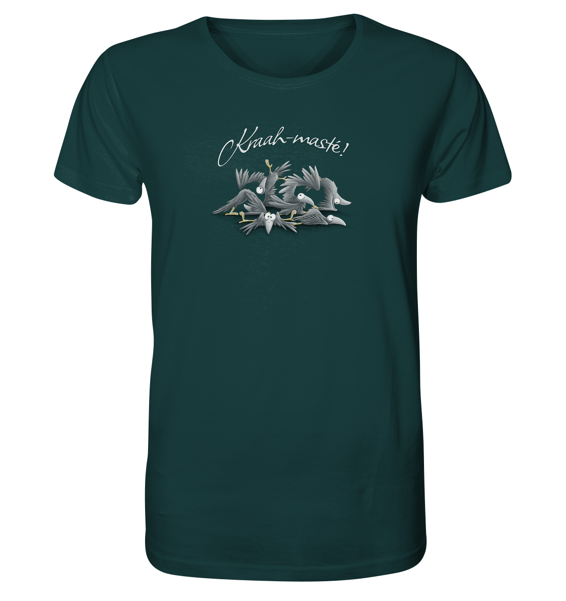 Kraah-masté! Yoga Raben Krähen - Organic Shirt