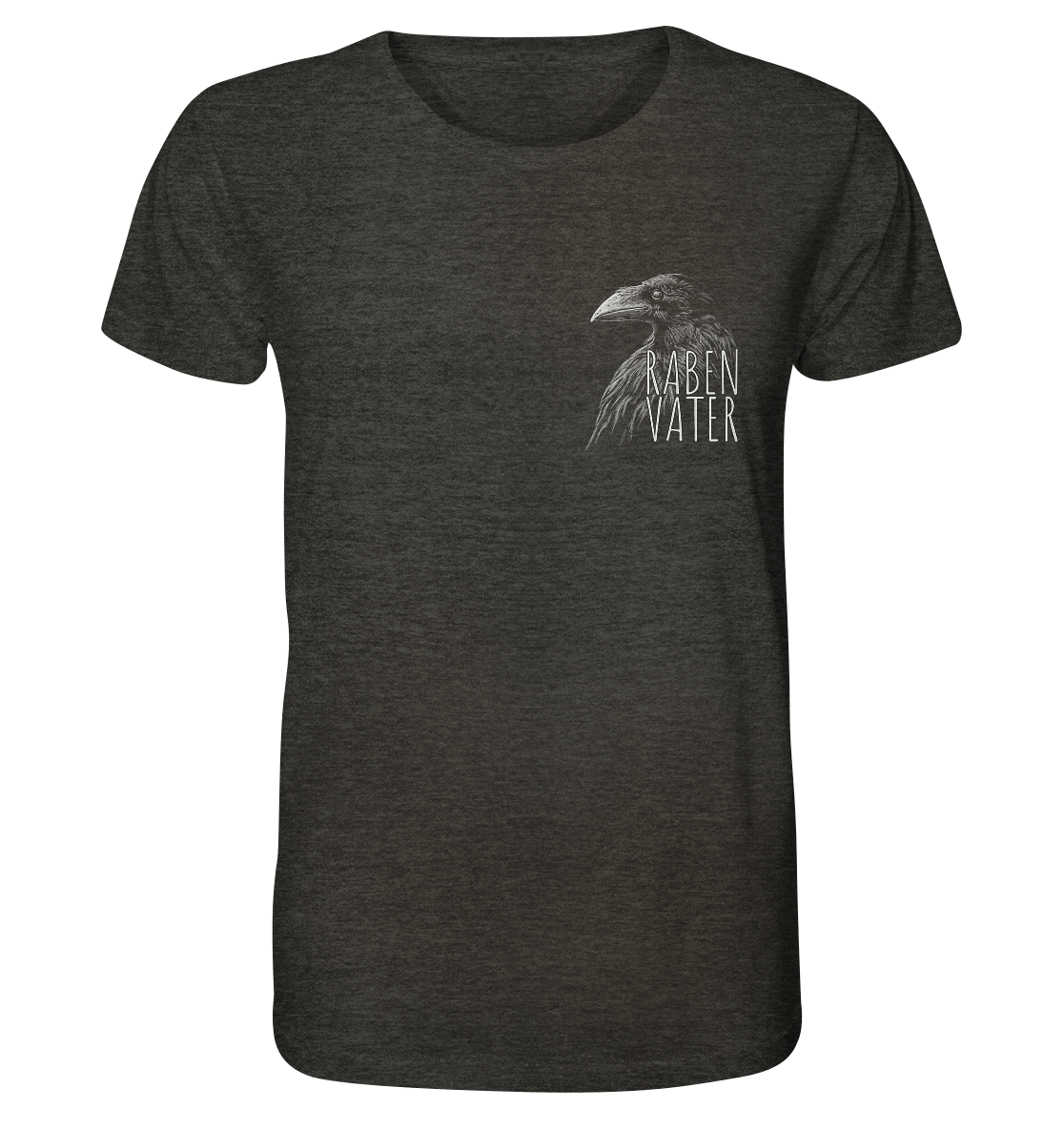 Rabenvater schwarzer Rabe Krähe - Organic Shirt
