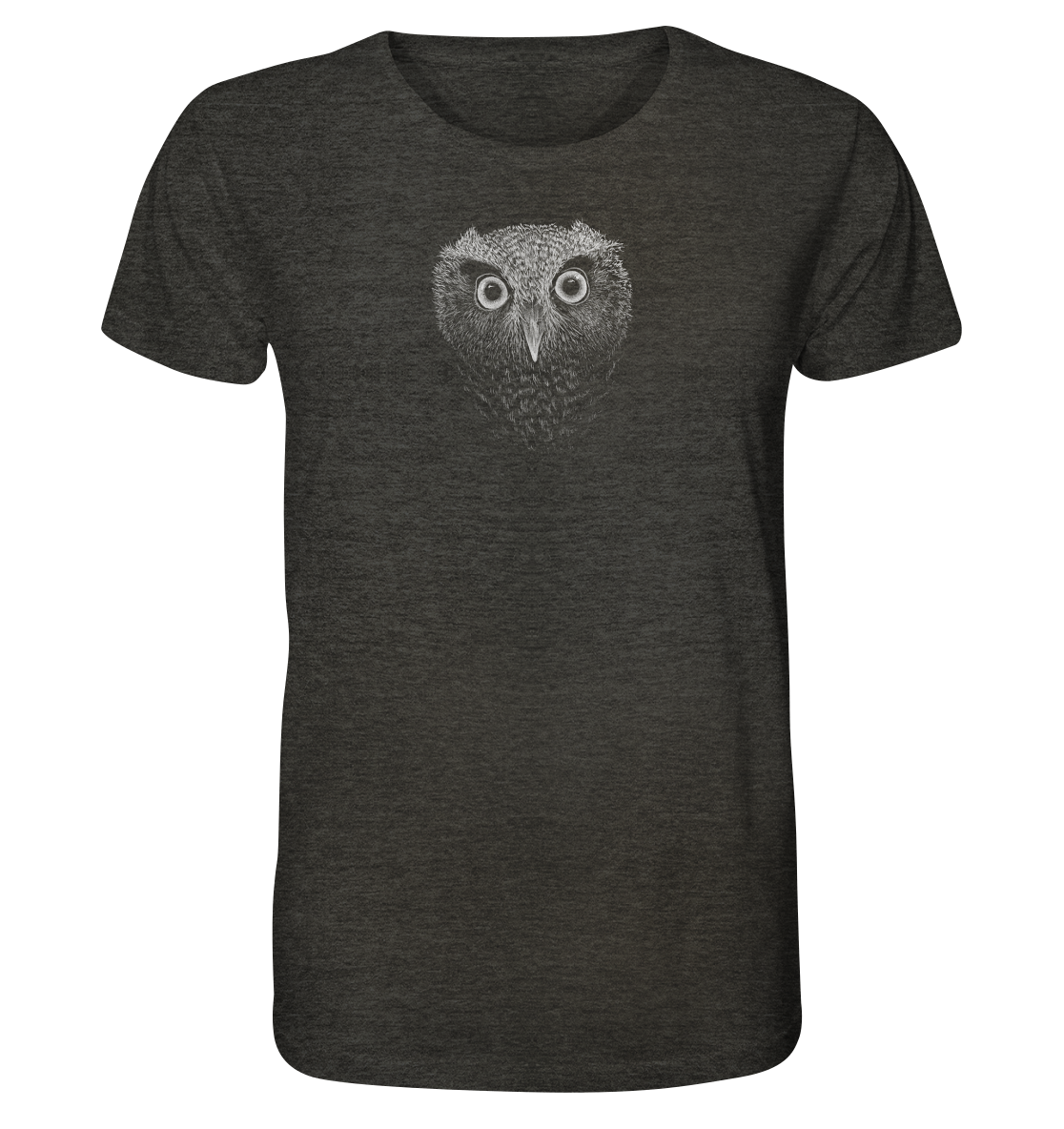 Eule Kritzelkunst Illustration - Organic Shirt