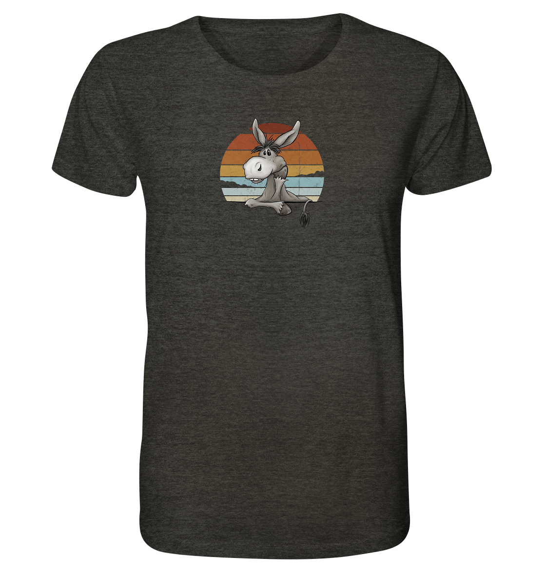 Lässiges Maultier Retro Esel - Organic Shirt