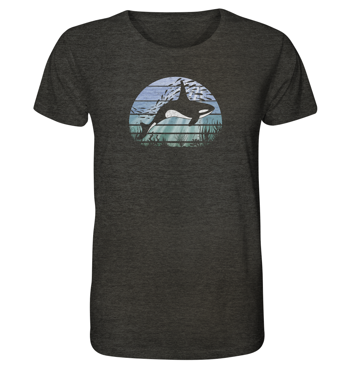Retro Tiefsee Schwertwal Orca - Organic Shirt