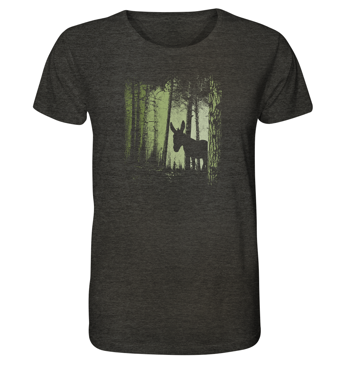 Esel im Zwielicht-Wald - Organic Shirt