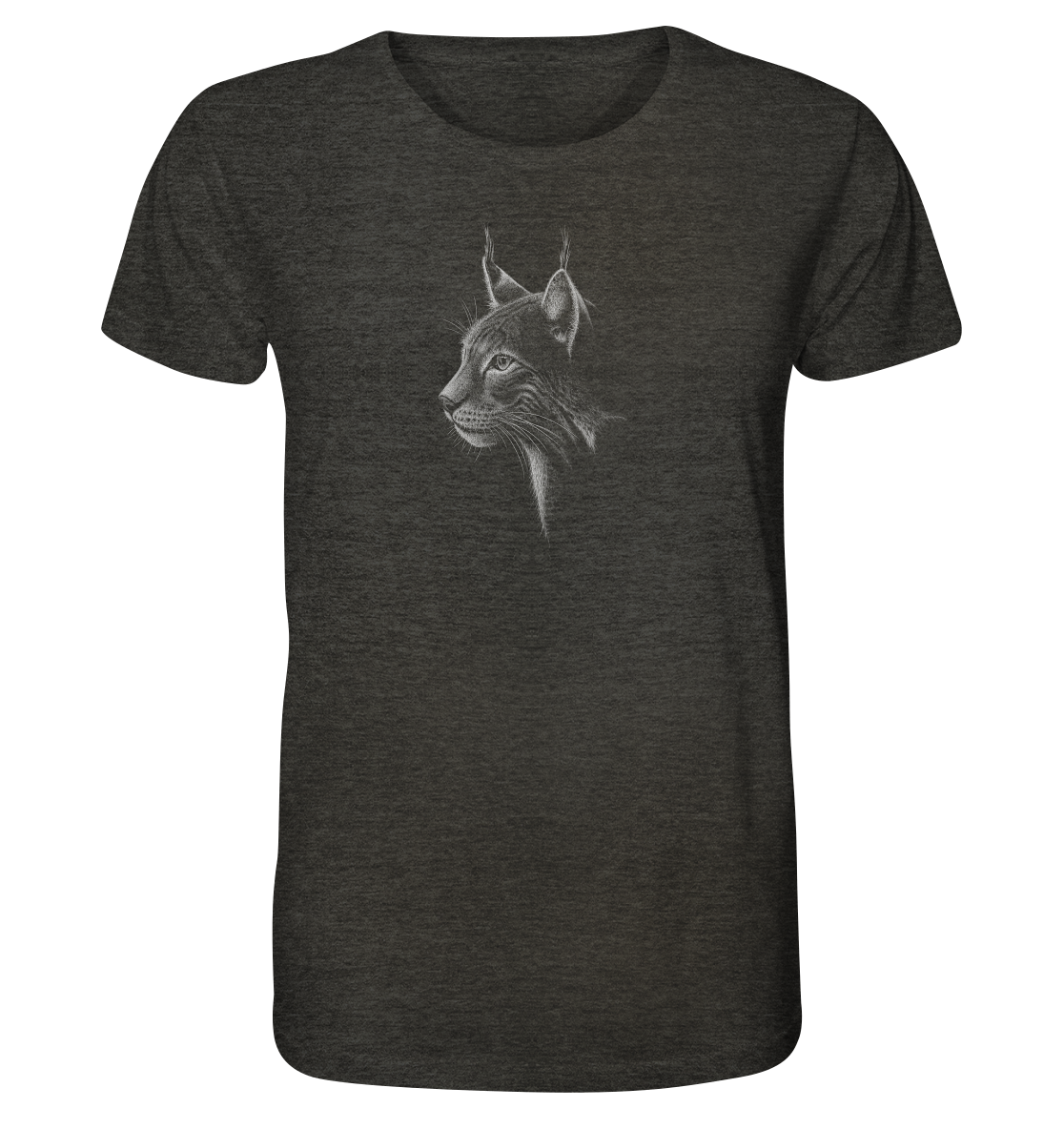 Luchs Kritzelkunst Wildkatze Illustration - Organic Shirt