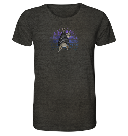 Fledermaus in blauer Nacht - Organic Shirt