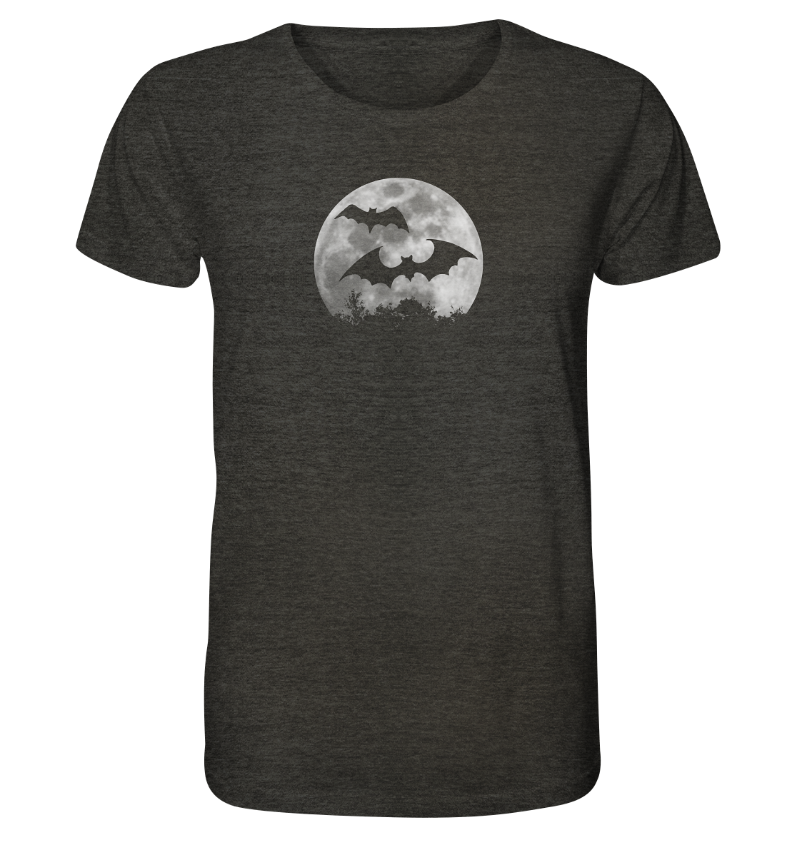 Fledermaus Silhouetten bei Vollmond - Organic Shirt