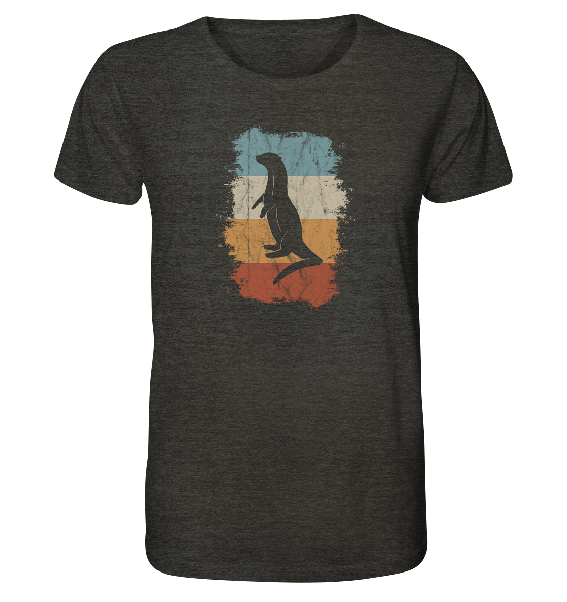 Retro Otter Fischotter Silhouette - Organic Shirt