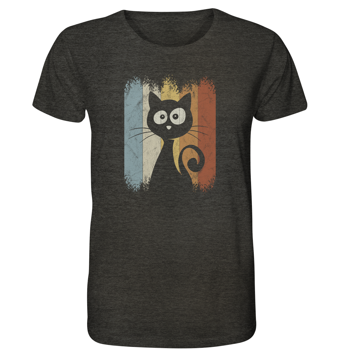 Retro Katze Silhouette - Organic Shirt