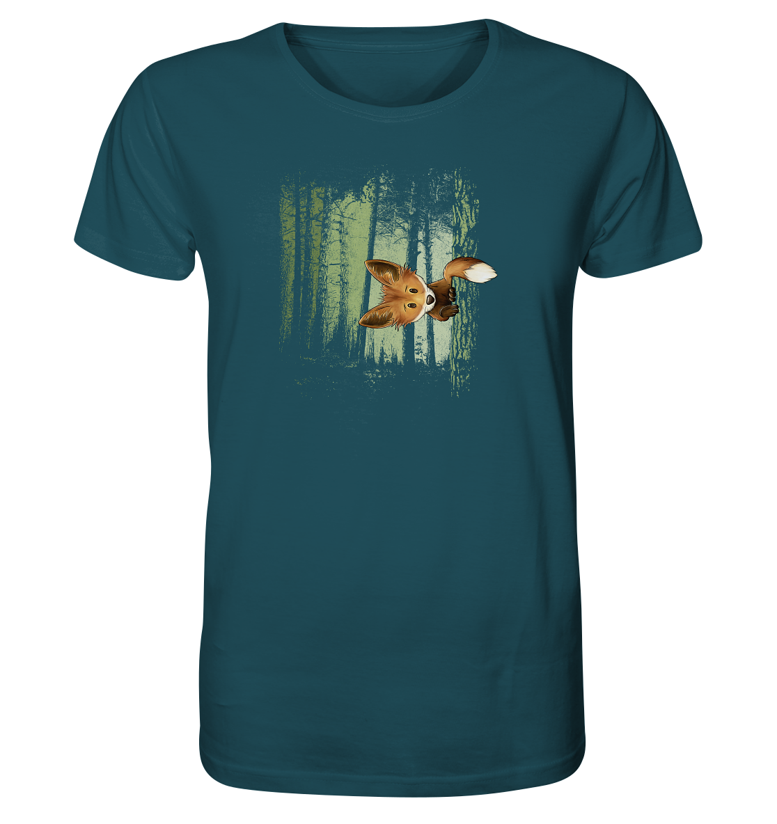Fuchs im Zwielicht-Wald - Organic Shirt