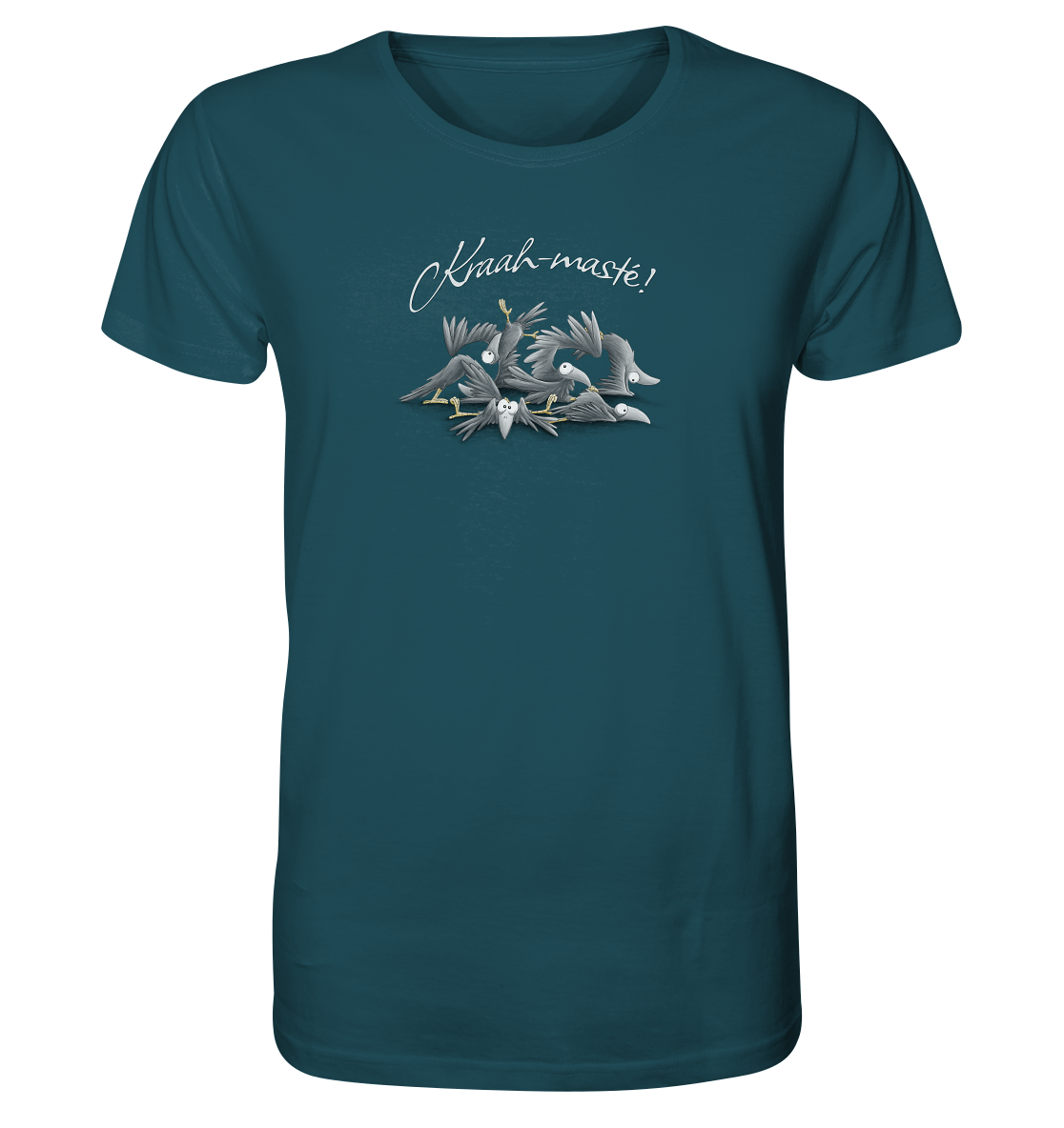 Kraah-masté! Yoga Raben Krähen - Organic Shirt