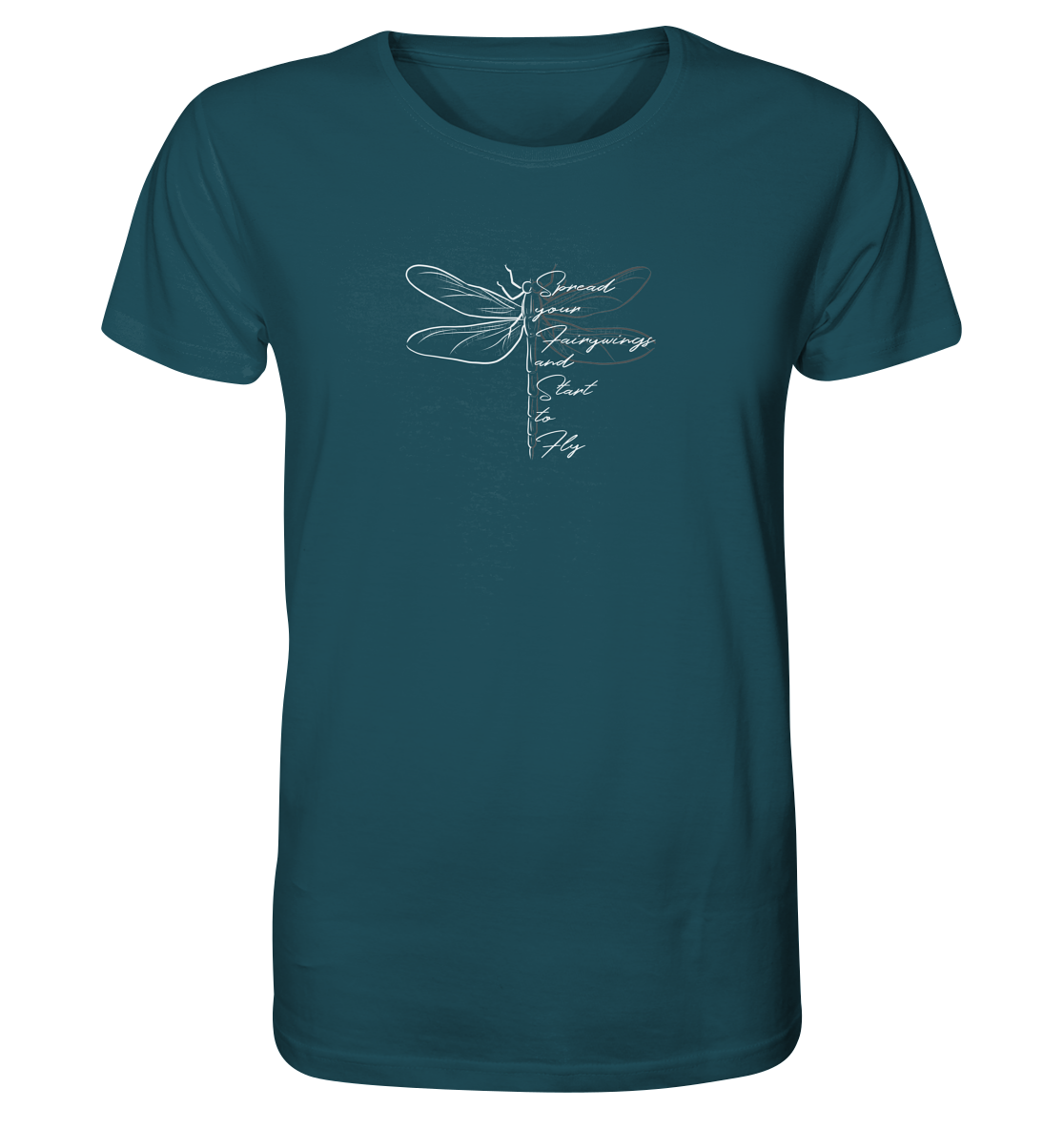 Breite die Flügel aus und flieg los | Libelle - Organic Shirt