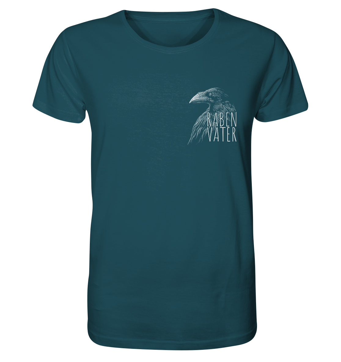 Rabenvater schwarzer Rabe Krähe - Organic Shirt