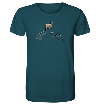 Ziegenbock in den Bergen - Organic Shirt