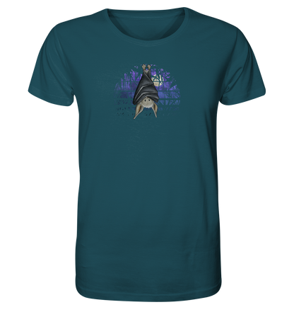 Fledermaus in blauer Nacht - Organic Shirt