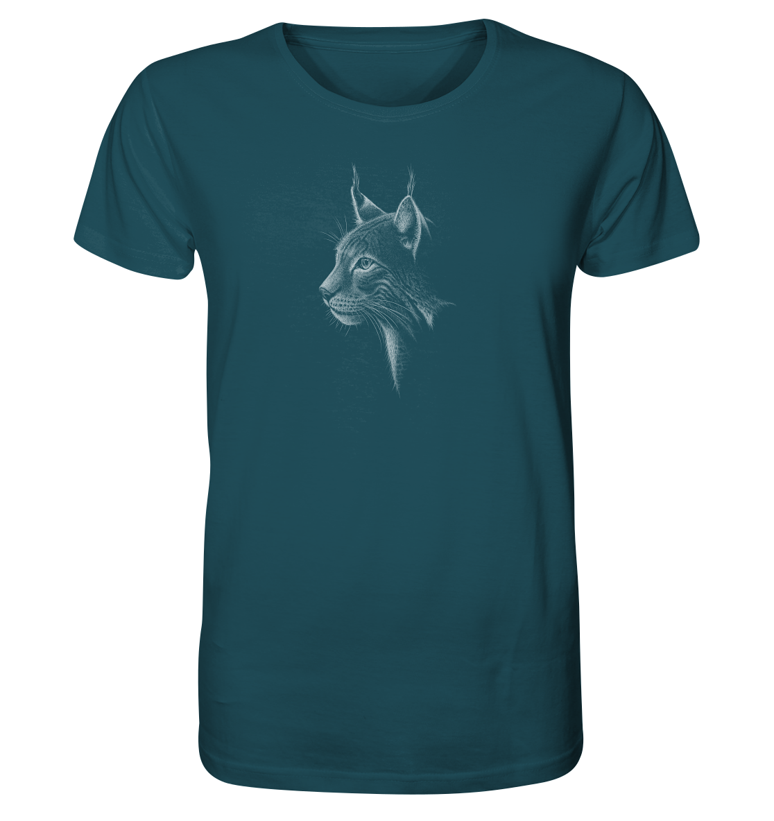 Luchs Kritzelkunst Wildkatze Illustration - Organic Shirt