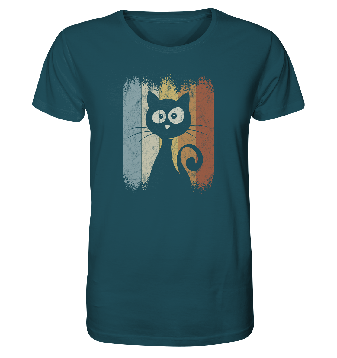 Retro Katze Silhouette - Organic Shirt