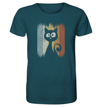 Retro Katze Silhouette - Organic Shirt