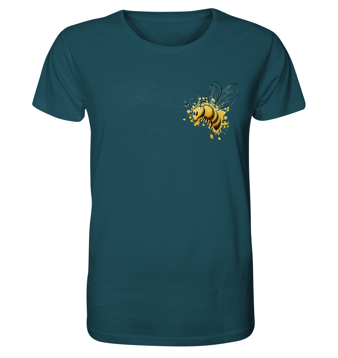 Lässige kleine Honig-Biene - Organic Shirt