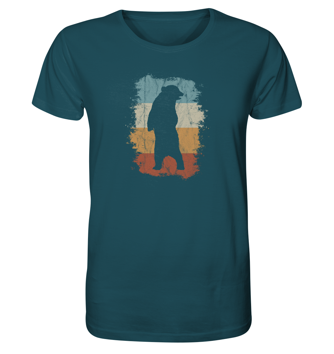 Retro Bären-Silhouette - Organic Shirt