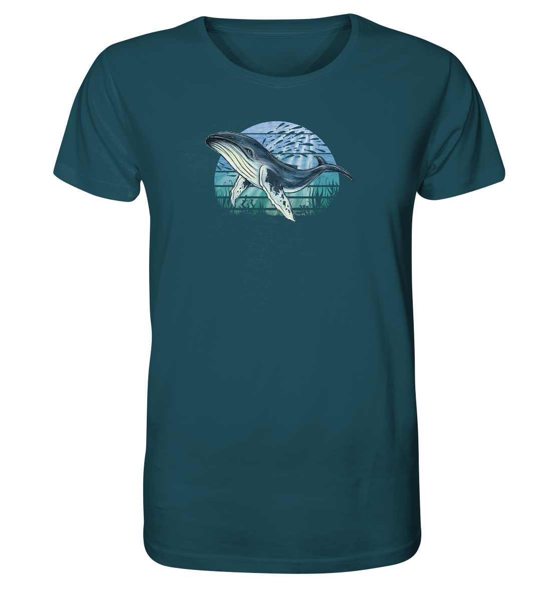 Retro Unterwasser Buckelwal - Organic Shirt