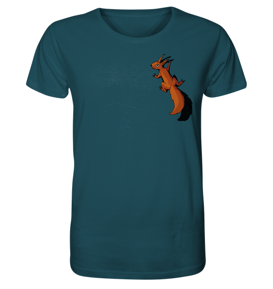 Süßes Eichhörnchen klettert - Organic Shirt