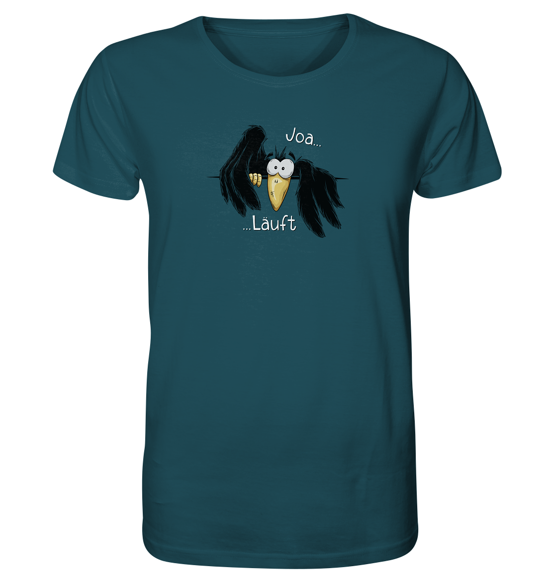 Joa Läuft Krähe gechillter Rabe - Organic Shirt