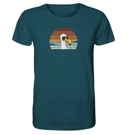 Cool lässige Retro Möwe - Organic Shirt