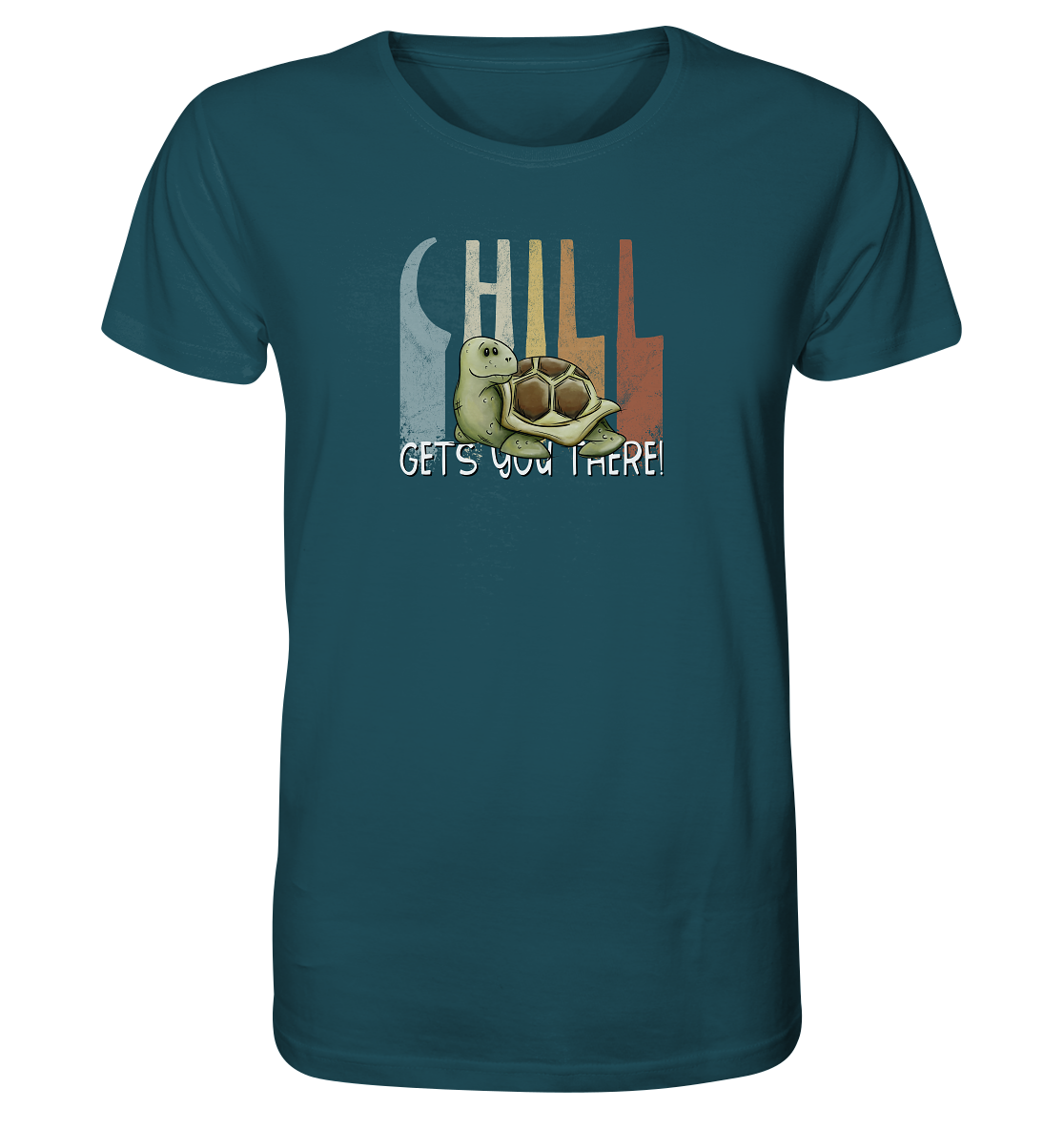 Gechillt gemütliche Schildkröte - Organic Shirt