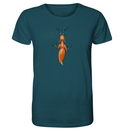 Rotes Eichhörnchen hängt ab - Organic Shirt