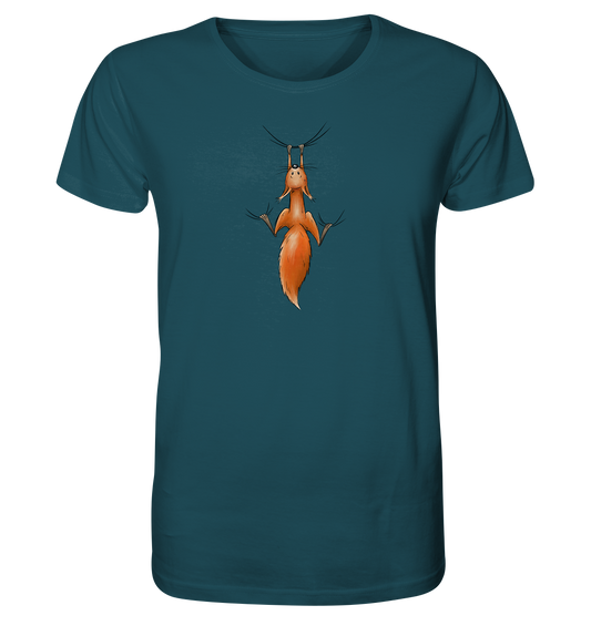Rotes Eichhörnchen hängt ab - Organic Shirt