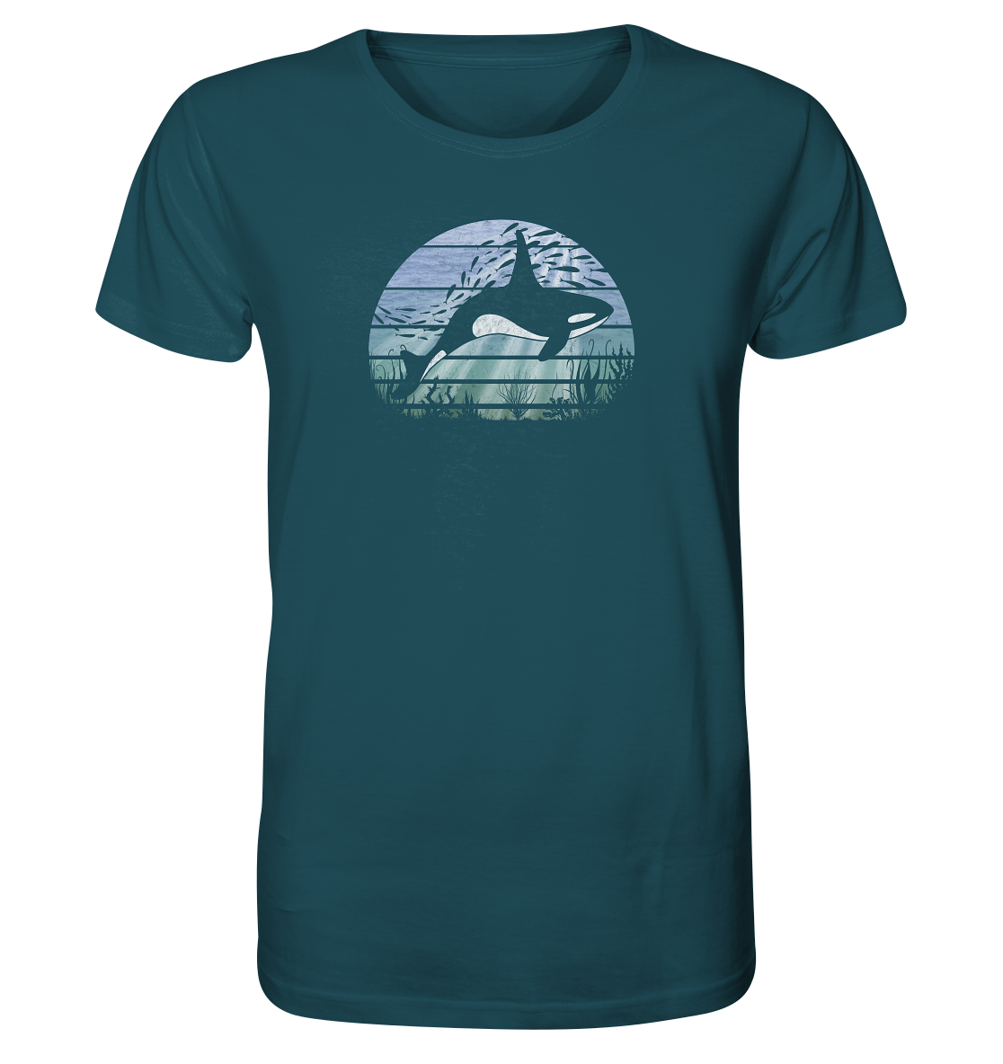 Retro Tiefsee Schwertwal Orca - Organic Shirt