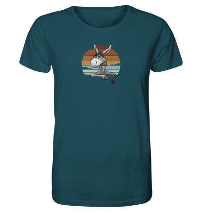 Lässiges Maultier Retro Esel - Organic Shirt