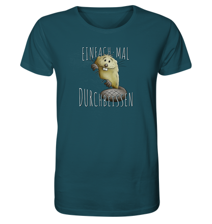 Einfach mal Durchbeissen Biber - Organic Shirt