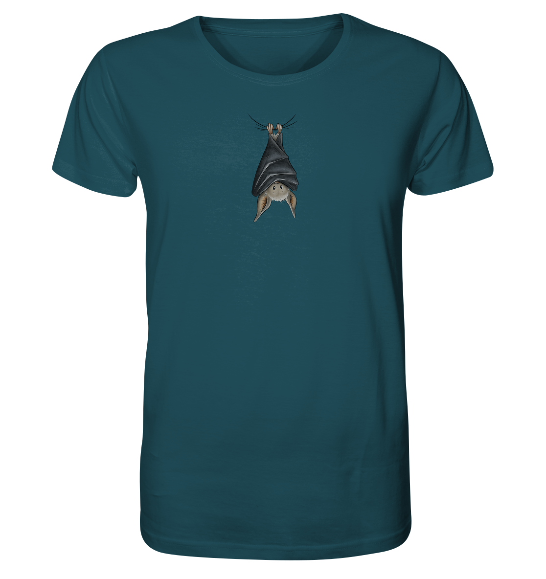 Lustig chillende Fledermaus - Organic Shirt