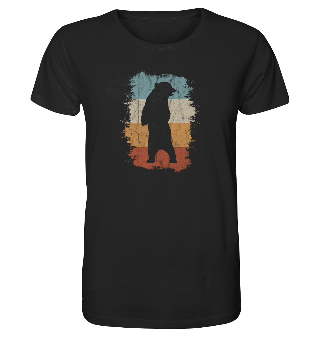 Retro Bären-Silhouette - Organic Shirt