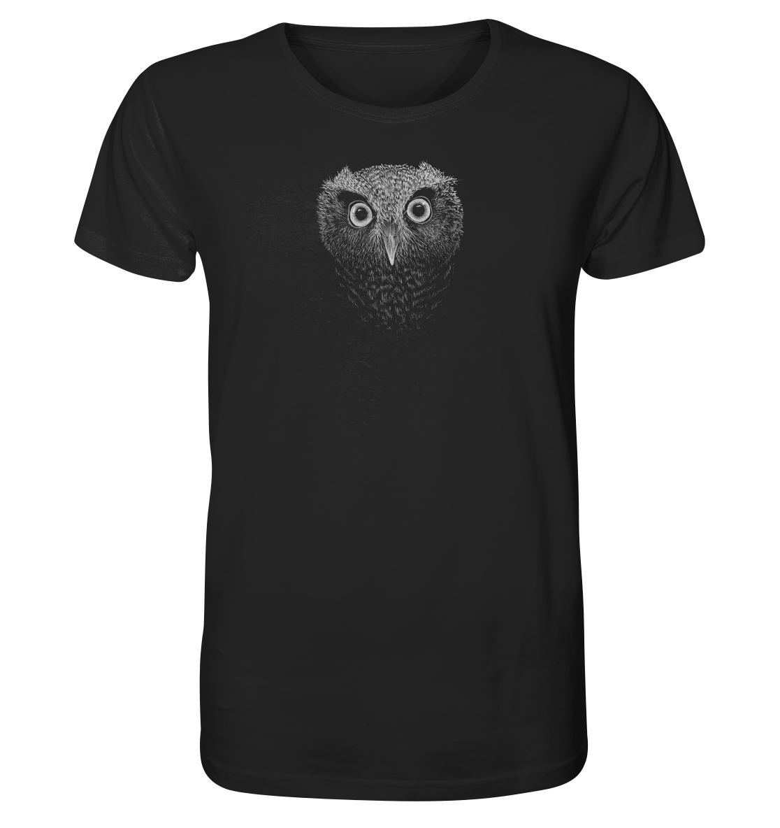 Eule Kritzelkunst Illustration - Organic Shirt