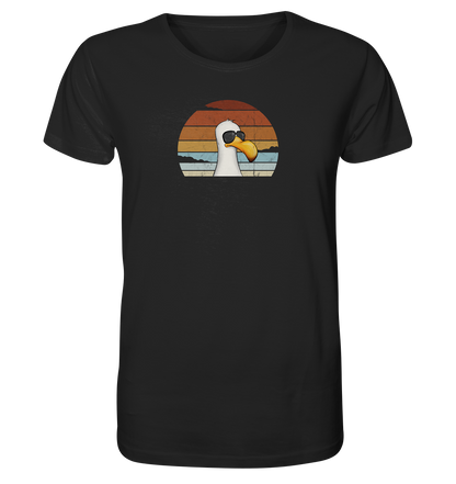 Cool lässige Retro Möwe - Organic Shirt