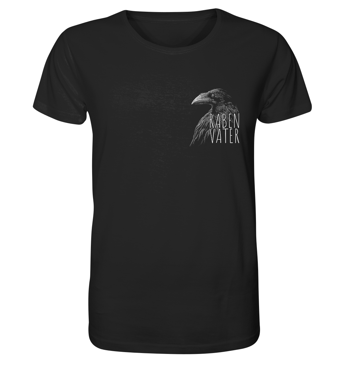 Rabenvater schwarzer Rabe Krähe - Organic Shirt