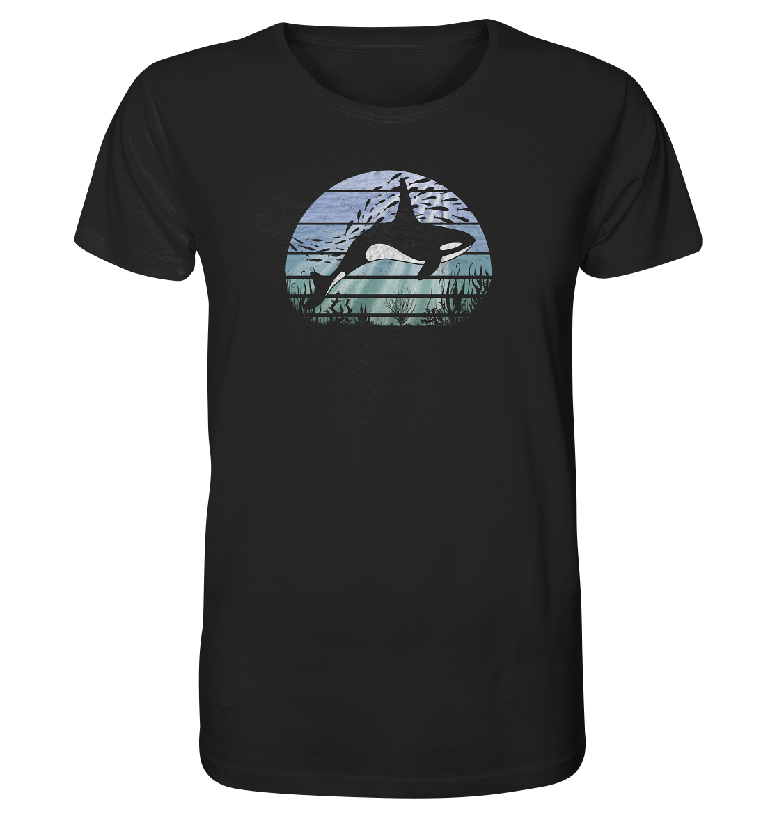 Retro Tiefsee Schwertwal Orca - Organic Shirt