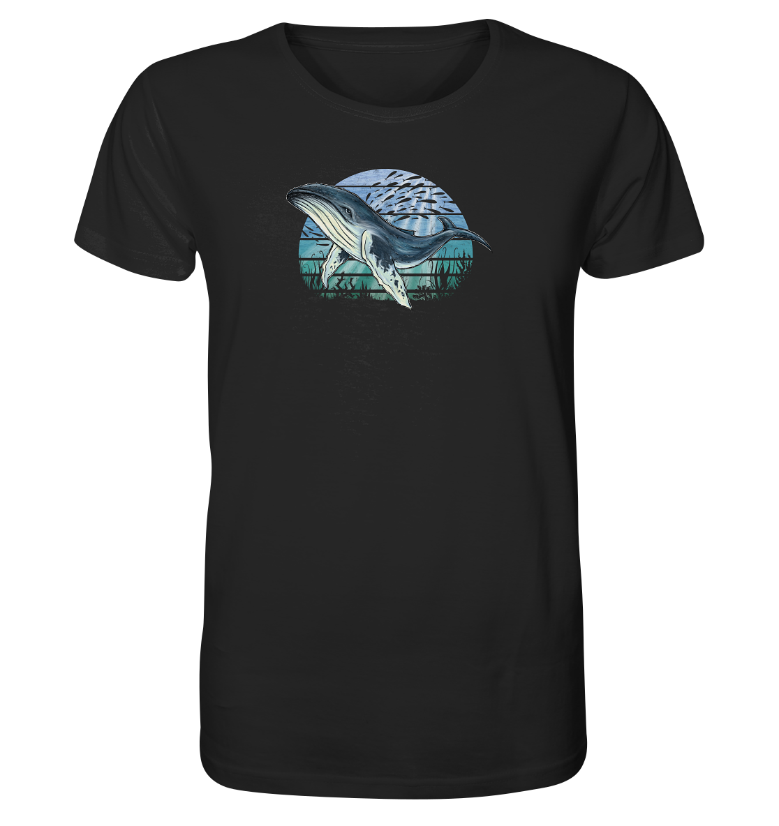 Retro Unterwasser Buckelwal - Organic Shirt