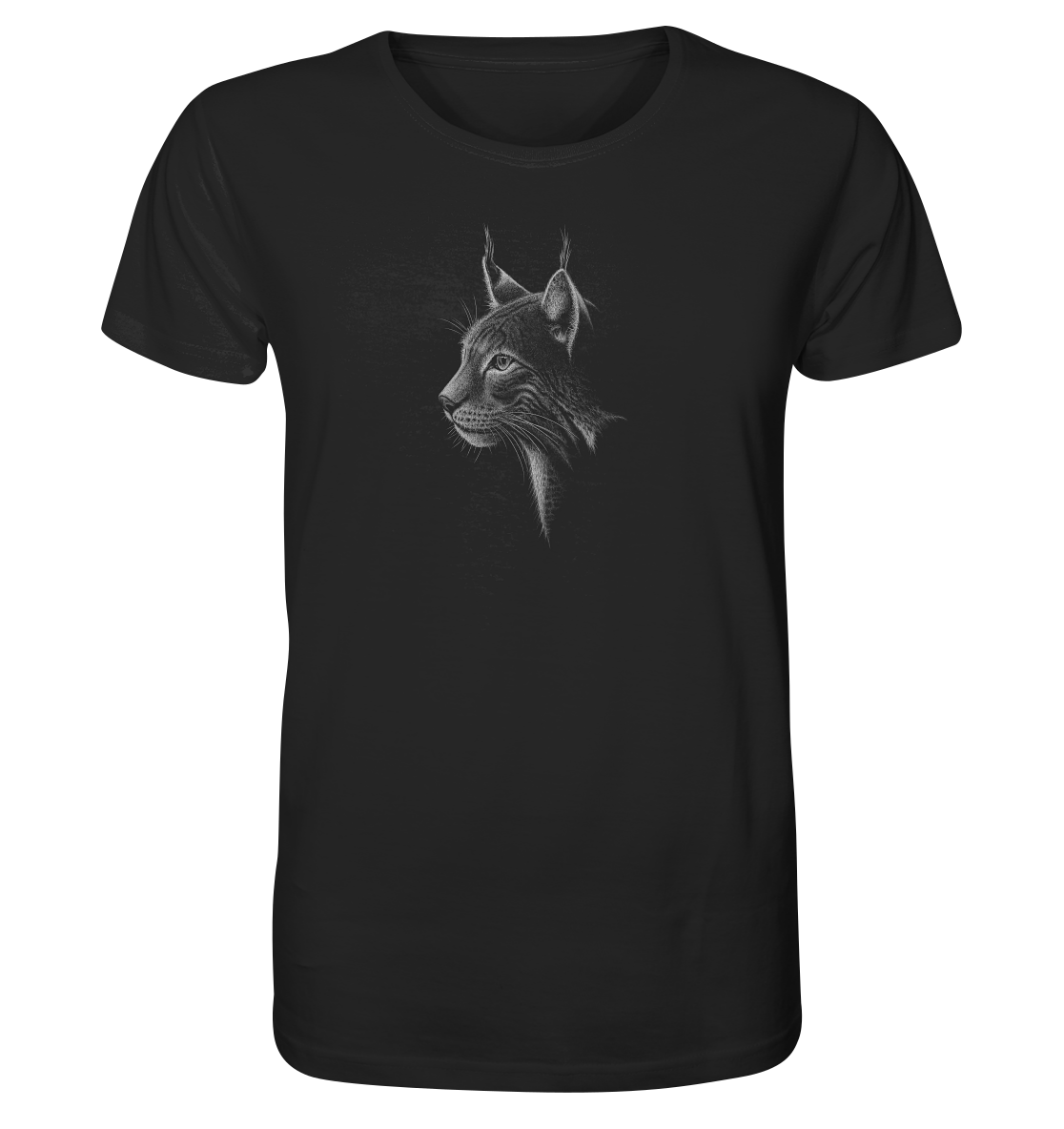 Luchs Kritzelkunst Wildkatze Illustration - Organic Shirt