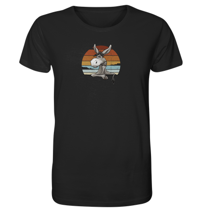Lässiges Maultier Retro Esel - Organic Shirt