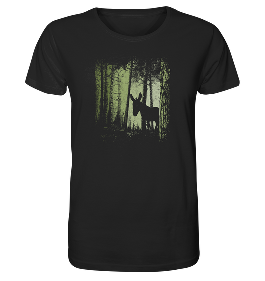 Esel im Zwielicht-Wald - Organic Shirt