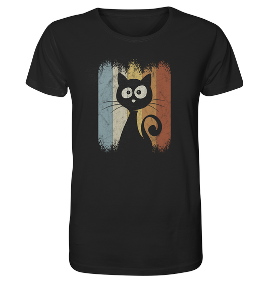 Retro Katze Silhouette - Organic Shirt