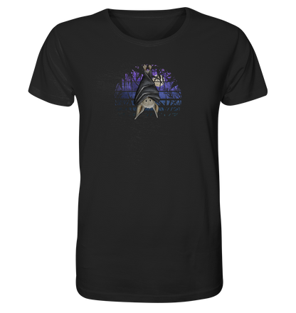 Fledermaus in blauer Nacht - Organic Shirt