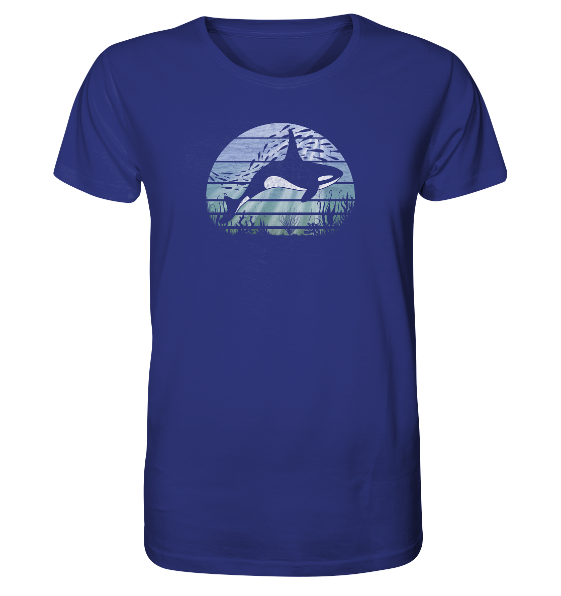 Retro Tiefsee Schwertwal Orca - Organic Shirt